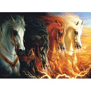 SunsOut (68420) - Sharlene Lindskog-Osorio: "Four Horses of the Apocalypse" - 1500 pieces puzzle