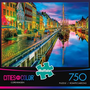 Buffalo Games (17114) - Aimee Stewart: "Copenhagen (Cities in Color)" - 750 pieces puzzle