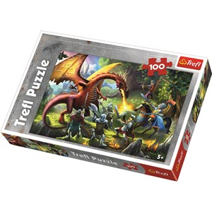 Trefl (16281) - "Meeting The Dragon" - 100 pieces puzzle