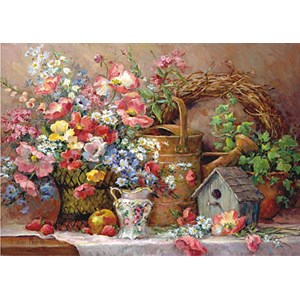 Anatolian (4502) - Barbara Mock: "Garden Medley" - 1500 pieces puzzle
