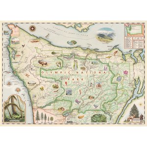 MasterPieces (71766) - "Olympic Map" - 1000 pieces puzzle