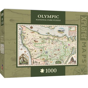 MasterPieces (71766) - "Olympic Map" - 1000 pieces puzzle
