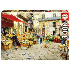 Educa (16780) - "La Vucciria Market, Palermo" - 3000 pieces puzzle