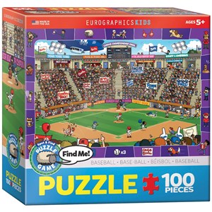 Eurographics (6100-0473) - "Baseball" - 100 pieces puzzle