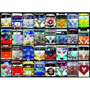 Eurographics (6000-0870) - "VW Cool Faces" - 1000 pieces puzzle