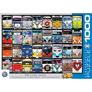 Eurographics (6000-0870) - "VW Cool Faces" - 1000 pieces puzzle