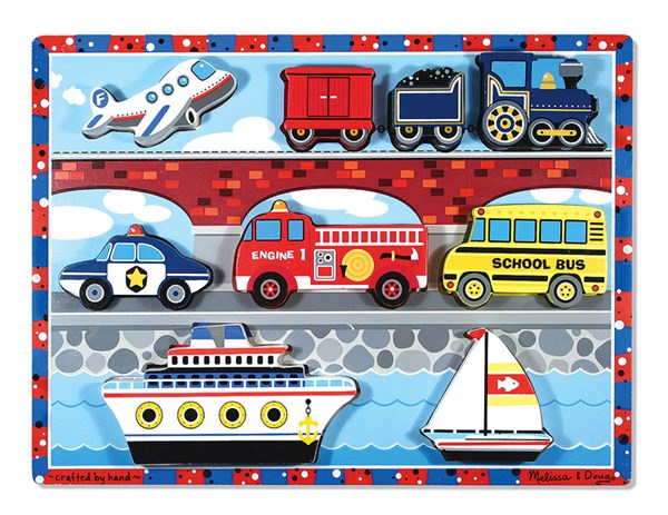 Melissa and Doug (3725) - "Vehicles" - 9 pieces puzzle
