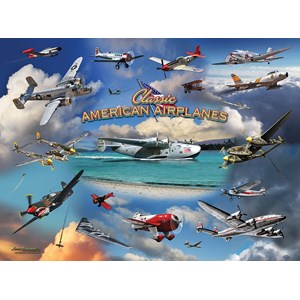 SunsOut (24526) - Larry Grossman: "Classic American Planes" - 1000 pieces puzzle