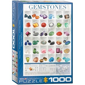 Eurographics (6000-0582) - "Gemstones" - 1000 pieces puzzle