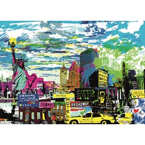 Heye (29681) - Kitty McCall: "I Love New York!" - 1000 pieces puzzle
