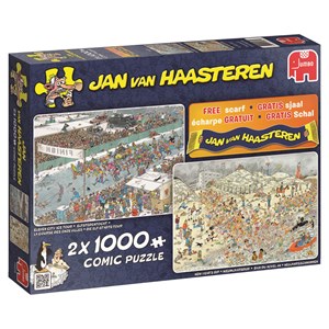 Jumbo (19035) - Jan van Haasteren: "Winter Fun" - 1000 pieces puzzle