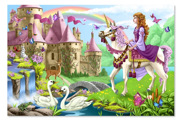 Melissa and Doug (4427) - "Fairy Tale Castle" - 48 pieces puzzle