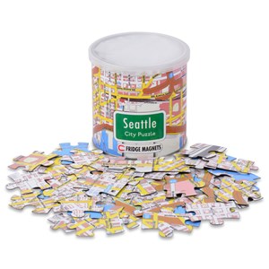 Geo Toys (GEO 236) - "City Magnetic Puzzle Seattle" - 100 pieces puzzle