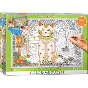 Eurographics (6055-0888) - "Magic Cat" - 500 pieces puzzle