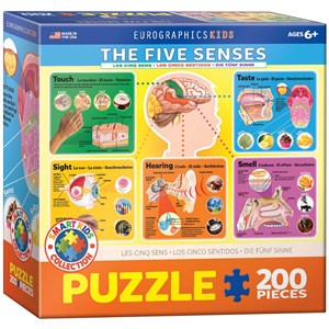 Eurographics (6200-0305) - "The Five Senses" - 200 pieces puzzle