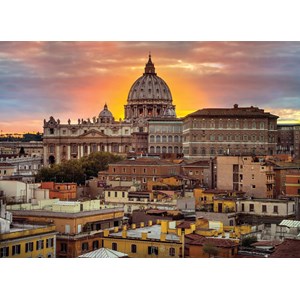 Clementoni (39341) - "Rome at the Sunset" - 1000 pieces puzzle