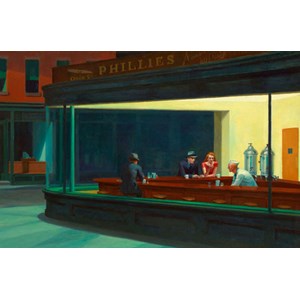 Piatnik (538445) - Edward Hopper: "Nighthawks, 1942" - 1000 pieces puzzle