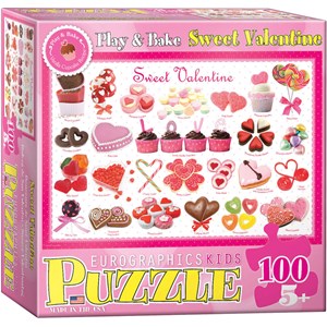 Eurographics (6100-0431) - "Sweet Valentine" - 100 pieces puzzle