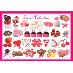 Eurographics (6100-0431) - "Sweet Valentine" - 100 pieces puzzle
