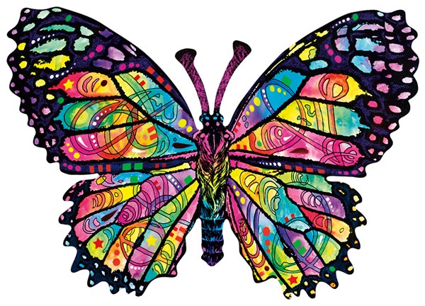 SunsOut (97260) - "Stained Glass Butterfly" - 1000 pieces puzzle