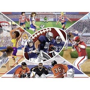 Ravensburger (13208) - "Sports Collage" - 300 pieces puzzle