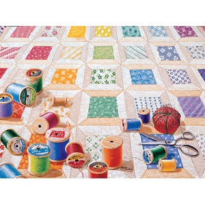 SunsOut (24218) - Rebecca Barker: "Spools" - 1000 pieces puzzle