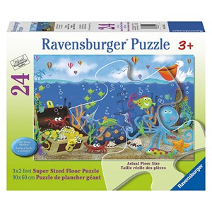 Ravensburger (05430) - "Underwater Treasure" - 24 pieces puzzle