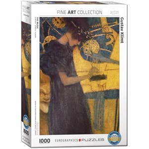 Eurographics (6000-1991) - Gustav Klimt: "The Music" - 1000 pieces puzzle