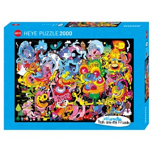 Heye (29767) - Jon Burgerman: "New Psychedoodlic" - 2000 pieces puzzle