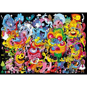 Heye (29767) - Jon Burgerman: "New Psychedoodlic" - 2000 pieces puzzle