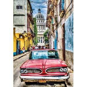 Educa (16754) - "Vintage Car In Old Havana" - 1000 pieces puzzle