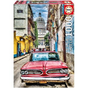 Educa (16754) - "Vintage Car In Old Havana" - 1000 pieces puzzle
