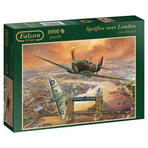 Falcon (11126) - "Spitfire Over London" - 1000 pieces puzzle