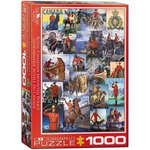 Eurographics (6000-0777) - "Royal Canadian Mounted Police, Collage" - 1000 pieces puzzle