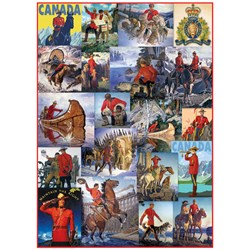 Eurographics (6000-0777) - "Royal Canadian Mounted Police, Collage" - 1000 pieces puzzle
