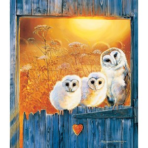 SunsOut (36994) - Pollyanna Pickering: "Owls in the Window" - 550 pieces puzzle