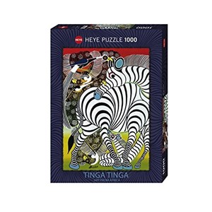 Heye (29425) - Edward Saidi Tingatinga: "Zebra" - 1000 pieces puzzle