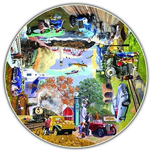 A Broader View (403) - Kevin Walsh: "The Nostalgic Journey (Round Table Puzzle)" - 500 pieces puzzle