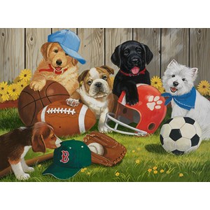 Ravensburger (12806) - William Vanderdasson: "Let's Play Ball!" - 200 pieces puzzle