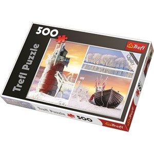 Trefl (372427) - "Winter" - 500 pieces puzzle