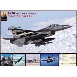 Eurographics (6000-4956) - "F-16 Fighting Falcon" - 1000 pieces puzzle