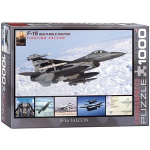 Eurographics (6000-4956) - "F-16 Fighting Falcon" - 1000 pieces puzzle