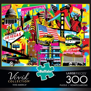 Buffalo Games (2724) - "Vivid America" - 300 pieces puzzle