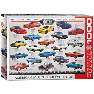 Eurographics (6000-0682) - "American Muscle Car Evolution" - 1000 pieces puzzle
