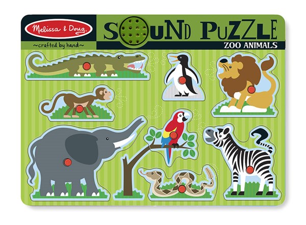 Melissa and Doug (727) - "Zoo Animals" - 8 pieces puzzle