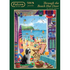 Falcon (11092) - Sarah Adams: "Through the Beach Hut Door" - 500 pieces puzzle