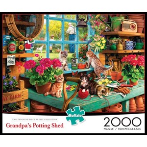 Buffalo Games (2048) - Steve Read: "Grandpa's Potting Shed" - 2000 pieces puzzle