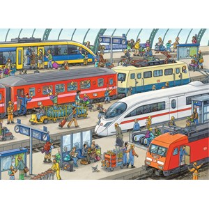 Ravensburger (09610) - "Railway Station" - 60 pieces puzzle