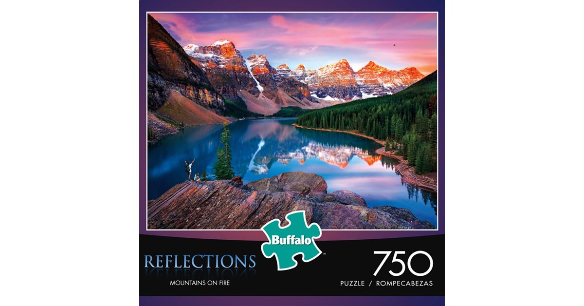 Expression parachute Science Buffalo Games (17092) - "Mountains on Fire (Reflections)" - 750 pieces  puzzle