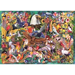 Jumbo (18568) - "Animal Kingdom" - 1000 pieces puzzle